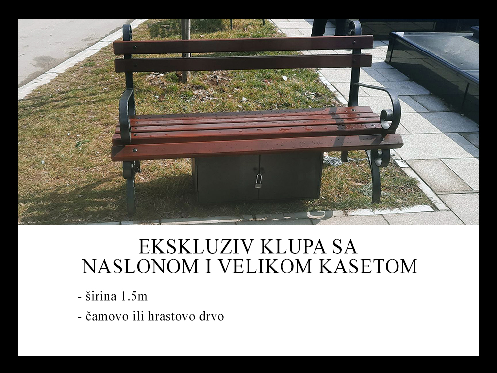 Ekskluziv klupa za groblje