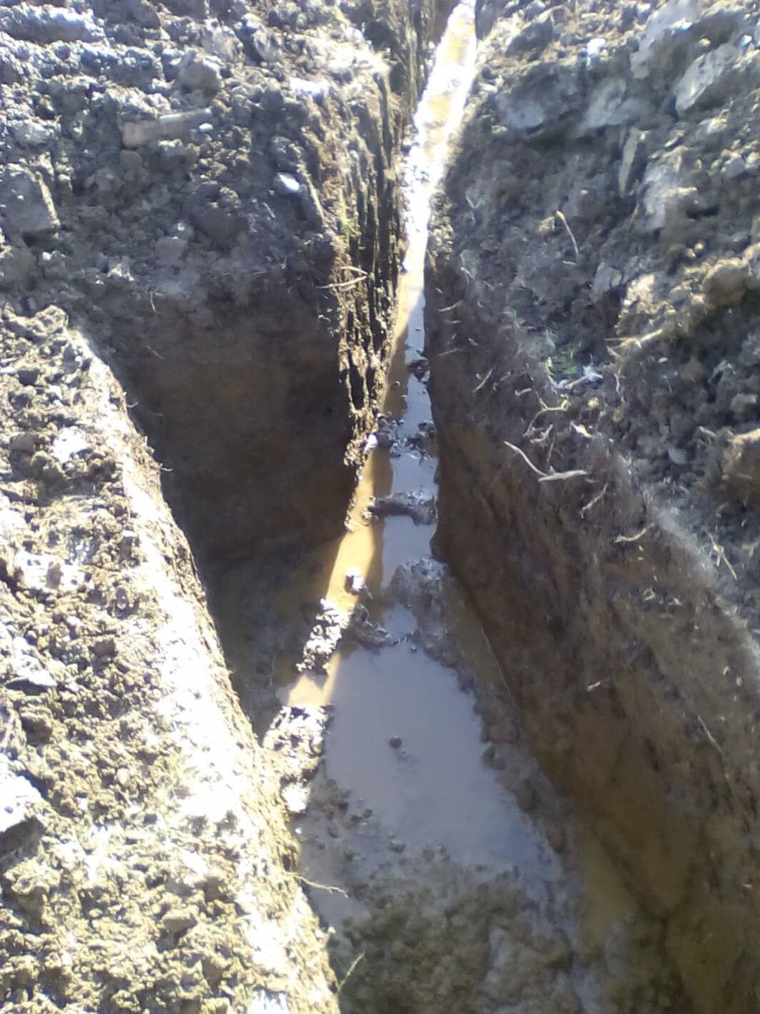 Excavation of graves