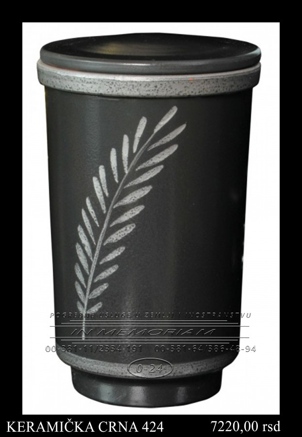 Urna - Keramicka crna 424