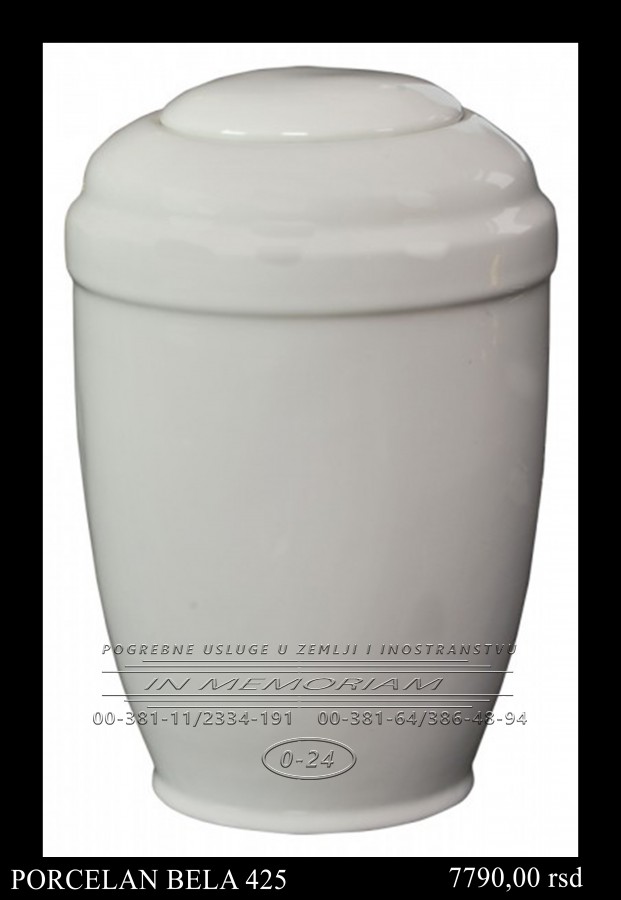 Urna - Porcelan Bela 425
