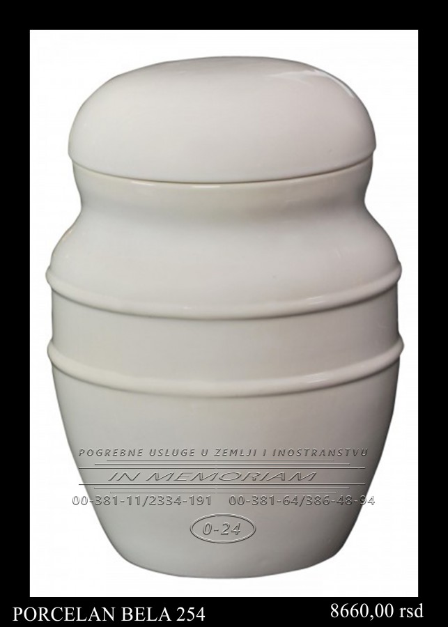 Urna - Porcelan Bela 254
