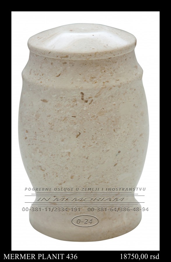 Urna - Mermer planit 436